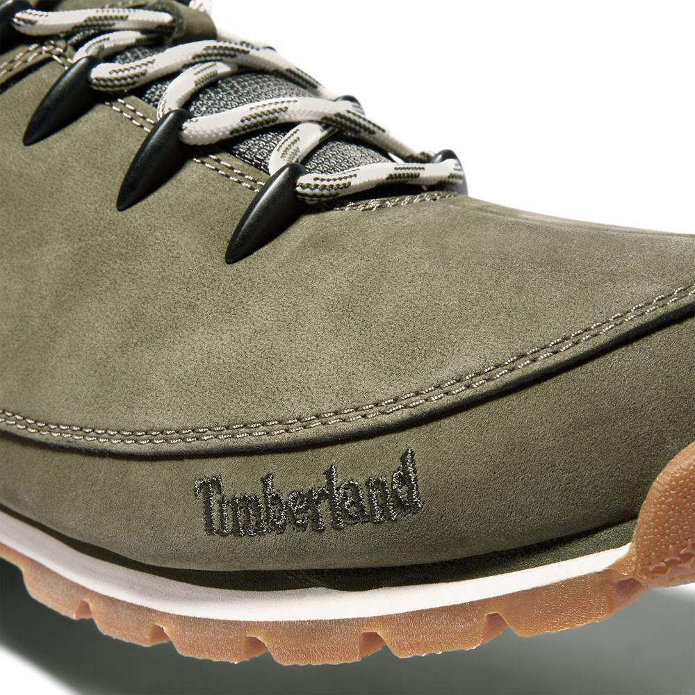 Timberland Παπούτσια Πεζοπορίας Ανδρικα Ελιά - Euro Sprint Mid - Greece 8746012-QX